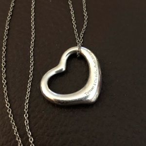 Tiffany & co. Elsa Peretti Open Heart Pendant 16mm